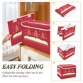 thumbnail image 4 of Red Christmas Trees Foldable Storage Bin with Lid and Handle Collapsible Storage Box 16.5 x 12.6 x 11.8 inches, 4 of 7