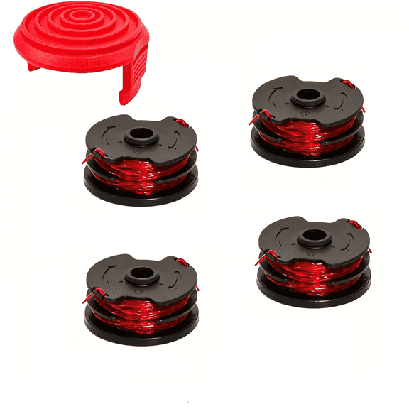 4 Pack 0.065'' 27FT Replacement Trimmer Spools Compatible with Hyper Tough GGT500WU HT18-401-004-01 Double Line Weed Eater String
