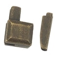 thumbnail image 3 of 20Pcs#5MetalZipperLatchSliderRetainerBottomStopsInsertionPin Green Bronze, 3 of 9
