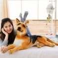 thumbnail image 5 of Lifelike Stuffed Animals Pillow German Dog Shepherd Soft Plush Toy Birthday Gift, 5 of 9