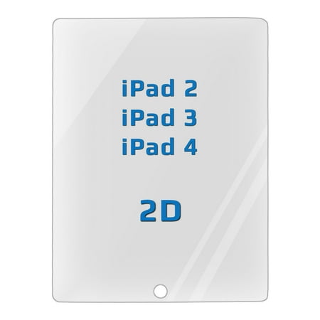 Clear 9H Tempered Glass Screen Protector for Apple iPad 2, iPad 3, iPad 4 - (Best Way To Clean Ipad Glass)