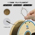 thumbnail image 2 of Mistaha Colorful High-Temperature PLA 3D Printing Filament 1.75mm Diameter 1kg Spool for All FDM 3D Printers - Black Sparkling Gold, 2 of 6