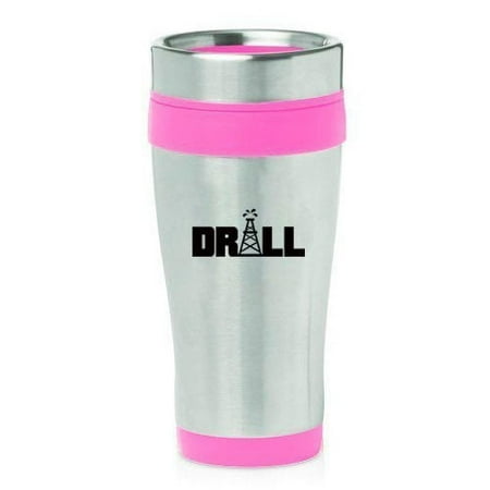 

16oz Insulated Stainless Steel Travel Mug Drill Oil (Hot Pink) MIP