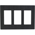 thumbnail image 1 of Nadoabtm Light Switch Covers Vintage Black Wood Texture Rustic 3 Gang Rocker Electrical GFCI Decorative Triple Outlet Wall Plate Cover Switchplate for Farmhouse Home Decor, 1 of 8