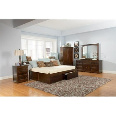 Scottsdale Bookcase Storage Bed, Hillary Queen Bookcase Bed