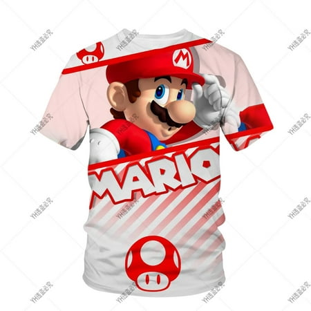 Japonais Anime 2023 Super Mario 3d décontracté sport T-shirt garçons ...