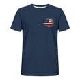 thumbnail image 5 of Vetsdori Mens American Flag Tshirts Fourth of July Summer Pullover Short Sleeve Independence Day,Red White and Blue Casual Tops for Men Crew Neck, 5 of 6