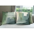 thumbnail image 3 of Ambesonne Abstract Throw Pillow Cover 4 Pack, Contemporary Surreal Forms, 16", Peach Grey Teal and Green, 3 of 4