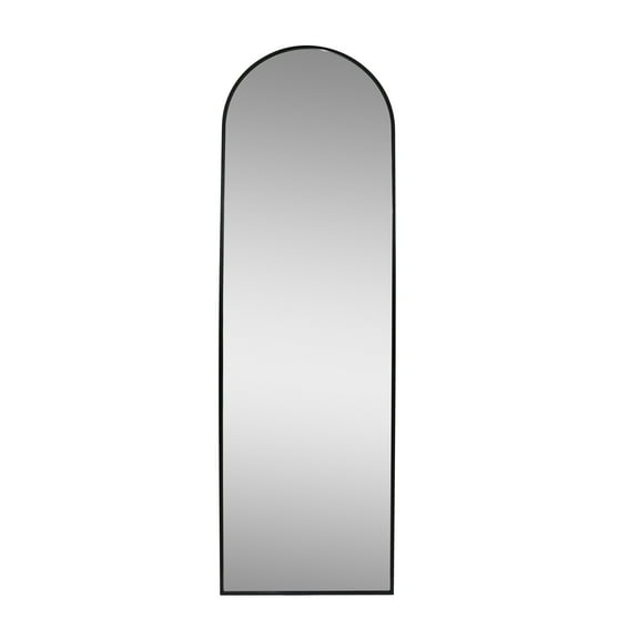 Better Homes & Gardens 17x58 Black Arched Large Floor Mirror for Bathroom or Living Room