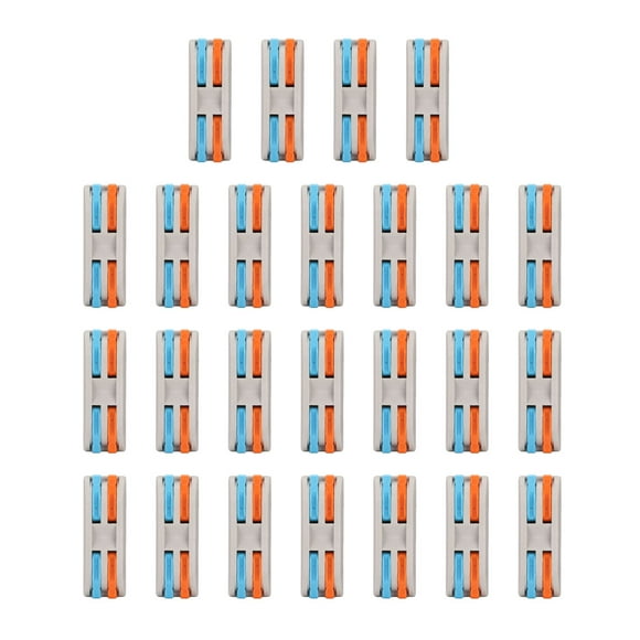 Compact Cable Clamp Terminal,25pcs Splicing Wire Connectors Lever Wire Connector Conductor Wire Connectors Crafted with Care