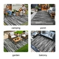thumbnail image 2 of KUETH 6' x 9' Outdoor Rug Waterproof Reversible Camping Mat Abstract Patio Yard Carpet,BLACK&WHITE, 2 of 6