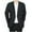 Black, variant on Men's Slim Fit Suit Groom Tuxedos Double-Breasted Blazer Jacket Formal Business Suits Lightweight Sports Coats
