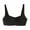 Black, variant on Women Bra Seamless Push Up Elastic Anti-snagging Closure Square Neck Detachable Pads Wireless Solid Color Soft Breathable Back Closure Lady Daily Bra Underwear