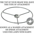 thumbnail image 4 of Lampshade 9" Top Diameter x 18" Bottom Diameter x 13" Slant Height with Washer (Spider) Attachment for Lamps with a Harp (Burlap Natural)$$Tools & Hardware Other, 4 of 5