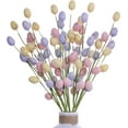 thumbnail image 2 of Tupukom Easter Decor 6pcs Easter Decorations Indoors Flowers Decorative Spring Stems Speckled Easter Picks Branches Spring Easter Basket Bouquets Floral Arrangement Centerpiece Wreath, 2 of 9