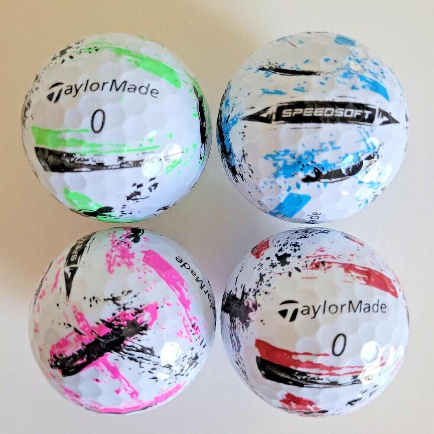 Pre-Owned TaylorMade SpeedSoft k Golf Balls, Mint / AAAAA Condition, 12 Count, by Reload