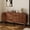71" Walnut, variant on Rophefx 63" Wooden Storage Cabinet,Black Wood Sideboard Buffet Cabinet with 3 Drawers & 2 Doors,Modern Fluted Sideboard Console Table for Living Room, Dining Room, Kitchen,Entryway, Hallway