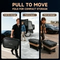 thumbnail image 6 of BAOKALER Portable Pressure Washer with Foldable Water Contain (Black), 1160PSI High Power Washer, 21V Cordless with 4.0Ah Dual Batteries & 6-in-1 Nozzle for Car, Patio, Fence, Deck, Driveway Cleaning, 6 of 13