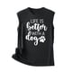 thumbnail image 5 of Camiseta Sin Mangas Para Mujer Sin Mangas Cami Tops Moda Casual Impreso Señoras Cuello Redondo Chaleco Camiseta Odeerbi  ODB157708, 5 of 5