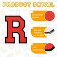 thumbnail image 3 of Iron on Letter  4.4"/3.1" Alphabet R Patches for Repairing Clothing DIY (Red, Pack of 5), 3 of 6