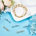 thumbnail image 5 of 6Pcs 2 Colors Fold Over Clasp Cubic Zirconia Necklace Bracelet Extenders Silver & Golden Foldover Extension Clasp Set for Jewelry Extender, 5 of 9