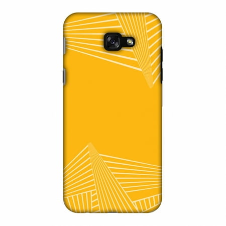 E30 Carbon - Samsung Galaxy A7 2017 Case, Premium Handcrafted Designer Hard Shell Snap On Case Printed Back Cover with Screen Cleaning Kit for, Slim, Protective - Carbon Fibre Redux Cyber Yellow 3
