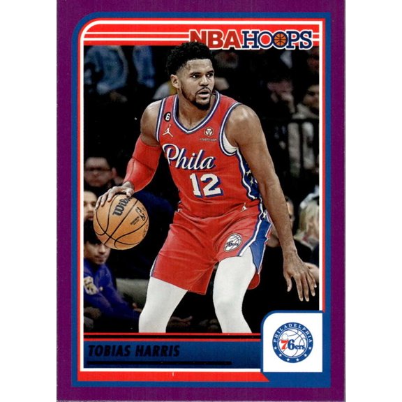 Collectible 2023-24 PANINI HOOPS PURPLE #10 TOBIAS HARRIS PHILADELPHIA 76ERS