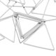 thumbnail image 5 of 20pcs Joyería Colgante Geométrica Que Hace Las s Del Collar de Bricolaje Pendiente Cuelga - Triángulo de plata 27 mm Sunnimix Pendiente colgante, 5 of 8
