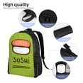 thumbnail image 4 of Rocae Fresh Sushi print Computer bag with separate compartment, suitable for 15 inch laptop backpack, gift for men and women, 4 of 8