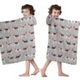 thumbnail image 4 of Animal Beagle Cute Dog Hooded Bath Towel，50"x30" for Ages 3 To 12 Kids, Quick Dry Lightweight Soft Microfiber Hood Beach Towel Cover Up for Kids, 4 of 7