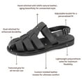 thumbnail image 5 of Michael - Closed Toe Leather Fisherman Sandal - Mens Sandals, 5 of 5