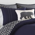 thumbnail image 4 of Eddie Bauer Home | Kingston Collection 216693 Kingston Reversible Comforter Set, Full/Queen, Navy, Full, Navy, 4 of 4