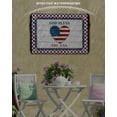 thumbnail image 3 of Heart with Independence Wooden Stripes Outdoor TV Cover 40 to 43 Inch Waterproof, Red Blue White Buffalo Checker 600D Oxford TV Covers with Zipper, Outside Flat TV Screen Protector 40"Wx25"Hx4.5"D, 3 of 7