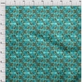 thumbnail image 3 of oneOone Georgette Viscose Fabric Leaves & Floral Block Fabric Prints By Yard 42 Inch Wide, 3 of 4