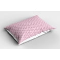 thumbnail image 2 of Ambesonne Watercolor Pillow Sham 2 Pack, Rosy Blossoms, 26"x20", Rose Pink, 2 of 3