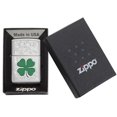 thumbnail image 2 of Zippo Clover Design High Polish Chrome Pocket Lighter, 2 of 6