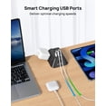 thumbnail image 5 of Regleta con abrazadera de escritorio, protector contra sobretensiones con 5 salidas de CA, 2 USB A, 1 USB C, 5 of 5