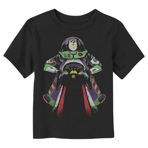Toddler's Toy Story Buzz Lightyear Over Zurg  Graphic Tee Black 3T