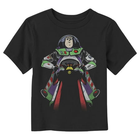 

Toddler s Toy Story Buzz Lightyear Over Zurg Graphic Tee Black 2T