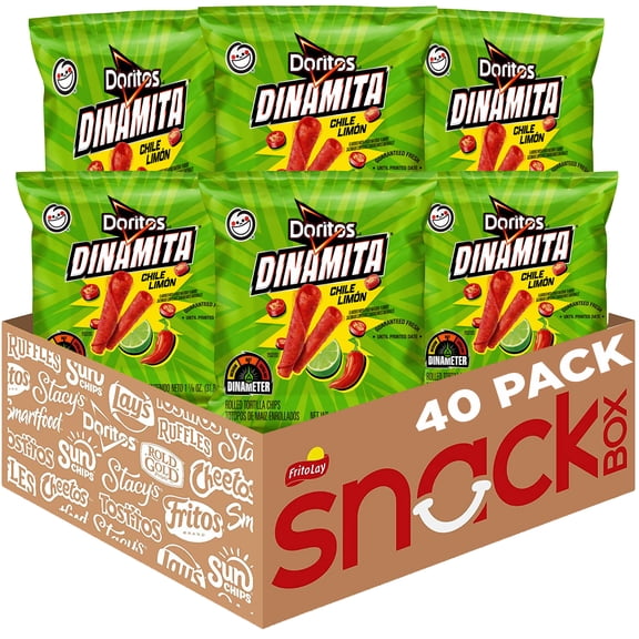 Doritos Dinamita Chile Limon Rolled Tortilla Chips, 40 Count