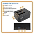 thumbnail image 4 of USB TO DUAL SATA HARD DRIVE DOCK W/ CLONING 2.5-3.5IN HDD, 4 of 8