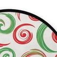 thumbnail image 4 of 36.2 Inch Round Floor Mat Red and Green Swirls Carpet Decor Rug for Living Room Bedroom, 4 of 6