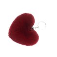 thumbnail image 2 of Heart Shape Hair Pendant Handbag Decor Keychain Key Buckle Ring Shoulder Bag Hanging Ornaments, 2 of 4