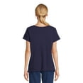 thumbnail image 5 of RealSize Women's Sharkbite Hem Tee with Short Sleeves, Sizes XS-XXXL, 5 of 6