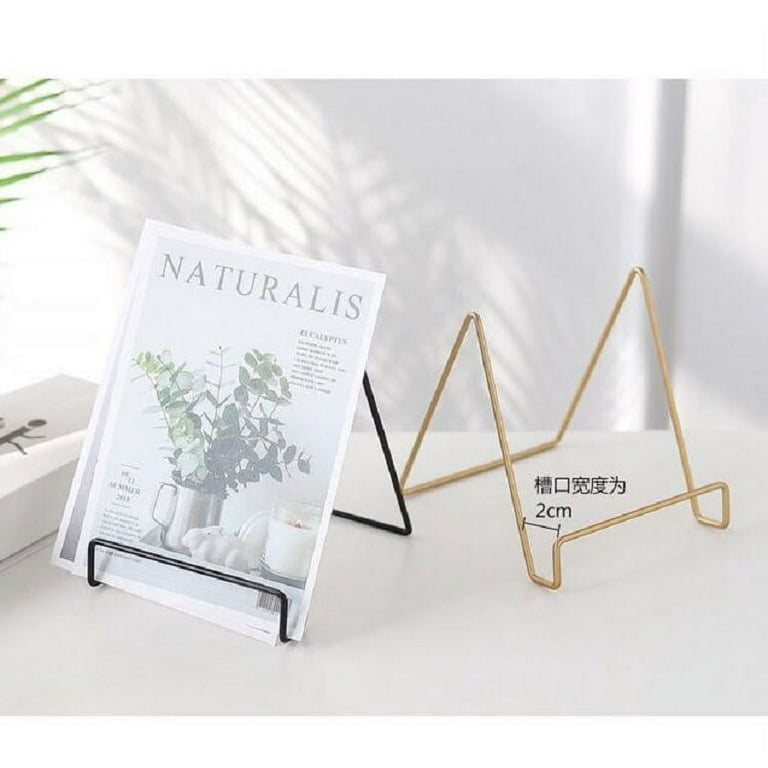 2pcs Picture Stands Plate Display Holder Artistic Work Display Stand Frame Stand, Size: 15X14.2X13CM