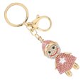 thumbnail image 1 of ESTINK Rhinestones Christmas Snowman Pendant Keyring Key Chain Handbag Decor Xmas Gift, 1 of 8