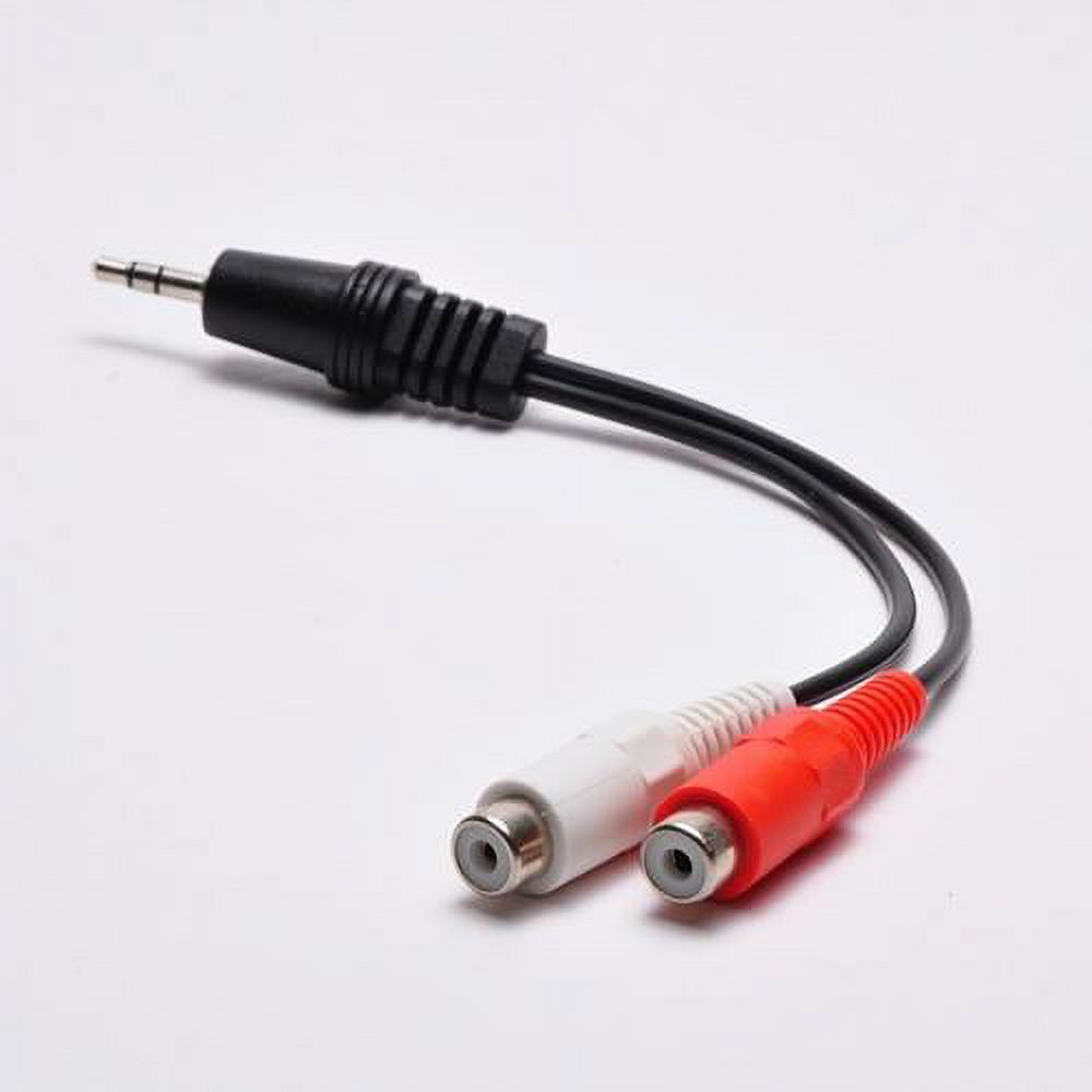 FireFold 3.5mm Stereo Male to (2) RCA Female Adapter - 6 Inch Cable - image 2 of 5