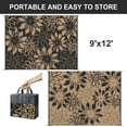 thumbnail image 3 of KUETH 9'x12' Outdoor Rug Waterproof Plastic Reversible Floral Patio Camping Outside Carpet,Black Brown, 3 of 6