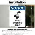 thumbnail image 3 of (2 Pack) Hand Washing Only Sign With Symbol OSHA Notice Sign 5 Inch X 7 Inch Vinyl Label Decal Sticker Weather Resistant, UV Protected for Workplace, Business, and Construction Site,, 3 of 7