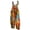 Orange jumpsuits for women, variant on Usmixi Clearance Womens Jumpsuits Vintage Cotton Linen Loose Baggy Adjustable Strap Long Jumpsuits Casual Summer Trendy Floral Print Crewneck Sleeveless Maxi Rompers for Women